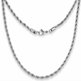 Twist stainless steel chain 60cm