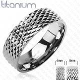 "Titanium" Ring as engagement or single.