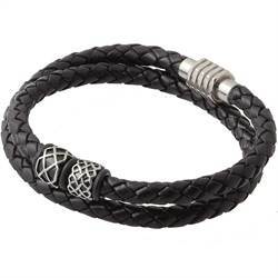 Trond leather bracelet for men