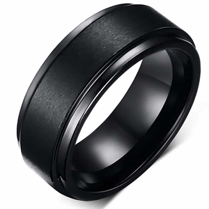 Panther tungsten-ring matt black carbide