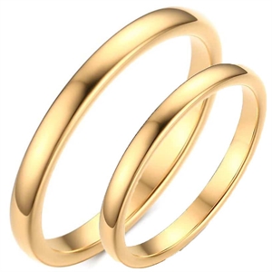 Tungsten engagement ring "Golden"